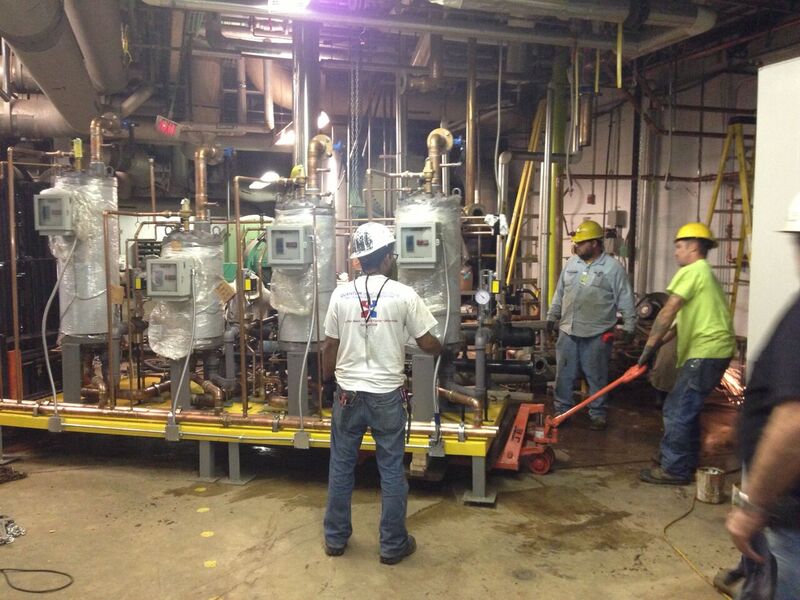 Men Working Near A Platform